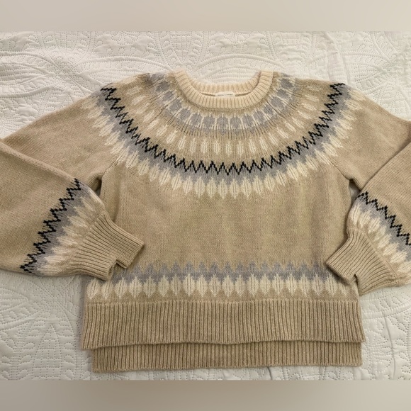Basin + Range Sweaters - Women's Cream Patterned Sweater